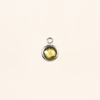 Birthstone Dangle Charms - Sterling Silver