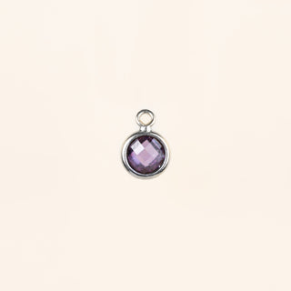 Birthstone Dangle Charms - Sterling Silver
