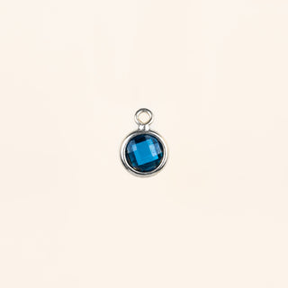 Birthstone Dangle Charms - Sterling Silver