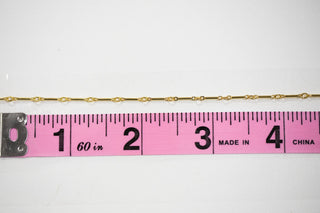 Gold chain Chain05 with ruler at 3 inches