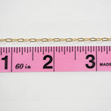 Flat Oval Paperclip Chain - Small - GF