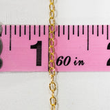 Gold chain necklace 60 inches long, Chain38_-6