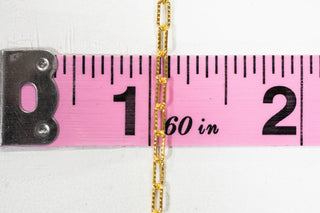 Chain39 gold chain with ruler at 1-2 inches