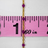 Cable Enamel in Magenta - Gold Filled