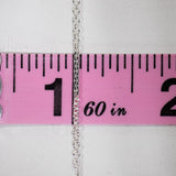 Long Flattened Bar (Rolo Links) - Sterling Silver