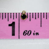 Gold Filled - Black CZ Bezel Drop - 3mm