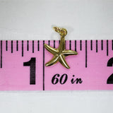 Gold Plating - Starfish Charm - 10.5mm