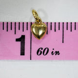 Gold Plated - Puffed Heart - 9 x 7mm