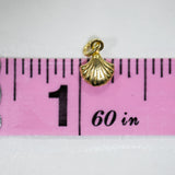 Gold Plated - Scallop Shell - 6.8mm