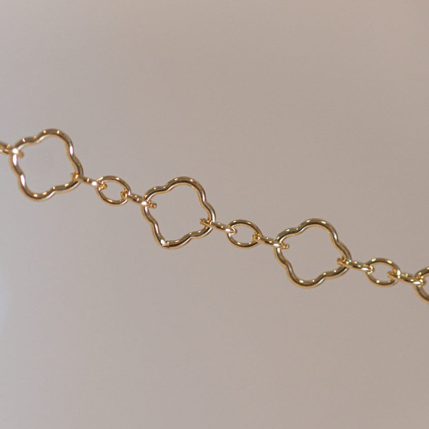 CloverChain-36 gold chain necklace