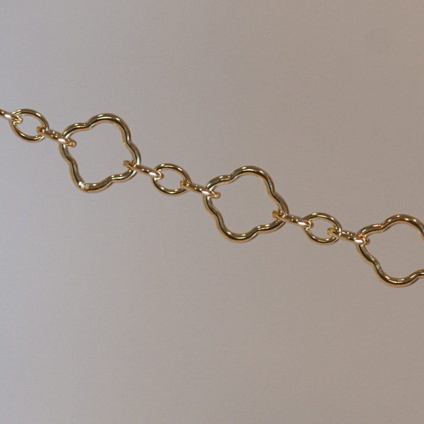 CloverChain-39 gold chain necklace