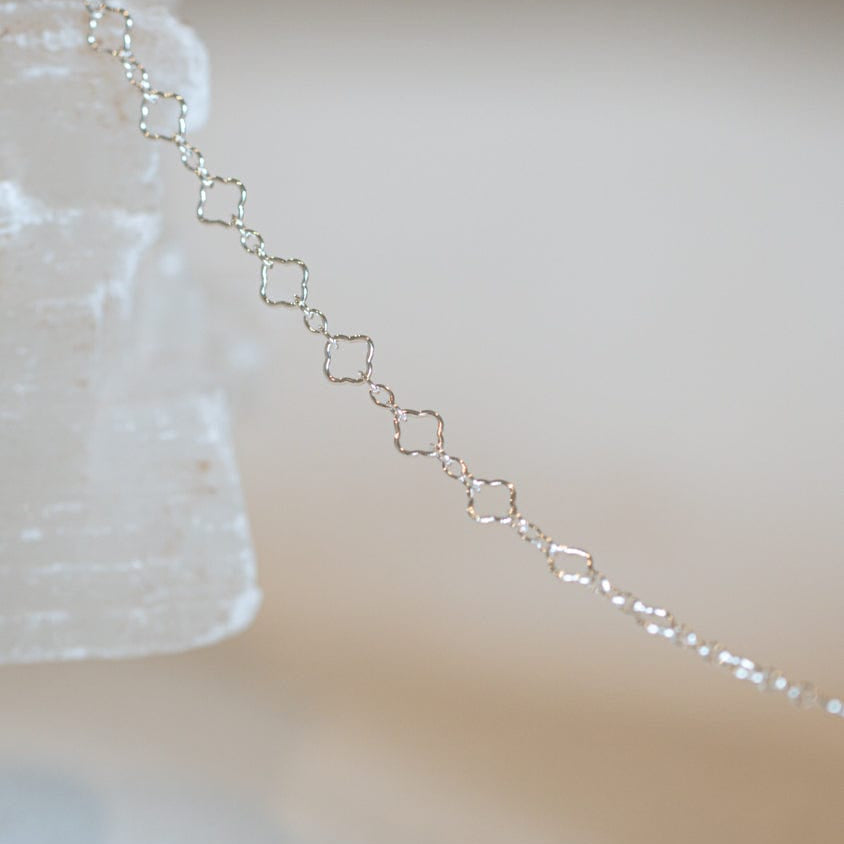 Clover Chain silver necklace