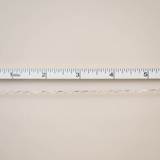 Diamond Cut Linked Paperclip - Sterling Silver