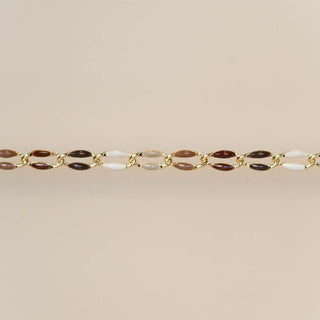 Gold Enamel in Espresso