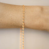 Gold Enamel Chain in Orange