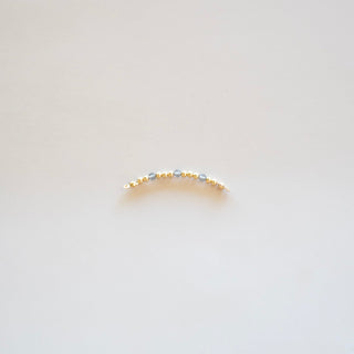 Grey + 3 Gold - Bead Connector - GF