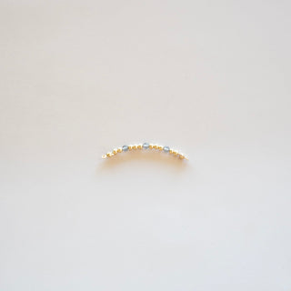 Charcoal + 3 Gold - Bead Connector - GF