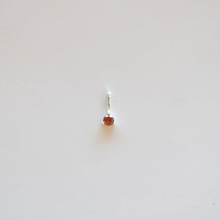 Dangle Circles - CZ Birthstone - Sterling Silver