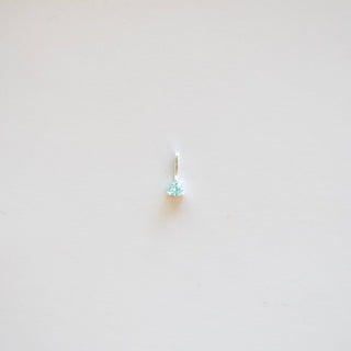 Dangle Circles - CZ Birthstone - Sterling Silver