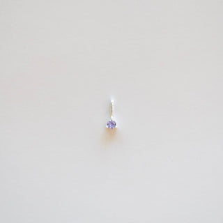 Dangle Circles - CZ Birthstone - Sterling Silver
