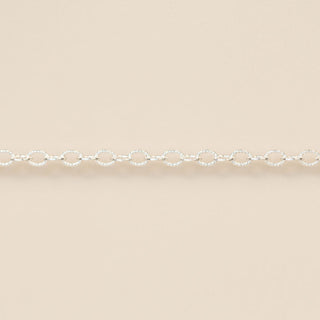 Textured Oval - Sterling Silver