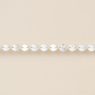 Sequin Disc Chain - Sterling Silver