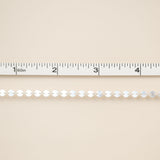 Sequin Disc Chain - Sterling Silver