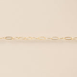 Flat Paperclip Chain - Small - GF