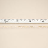 Flat Paperclip Chain - Small - GF