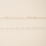 Flat Paperclip Chain - Small - GF