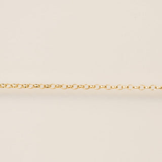 Gold chain on a beige background