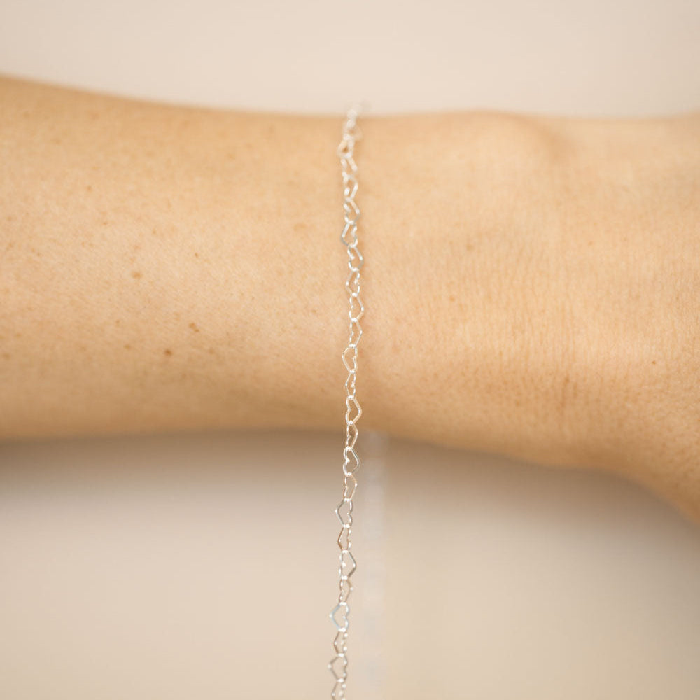 Silver chain for permanent jewelry
