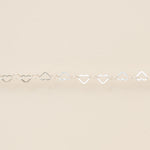 silver hearts for permanent jewelry