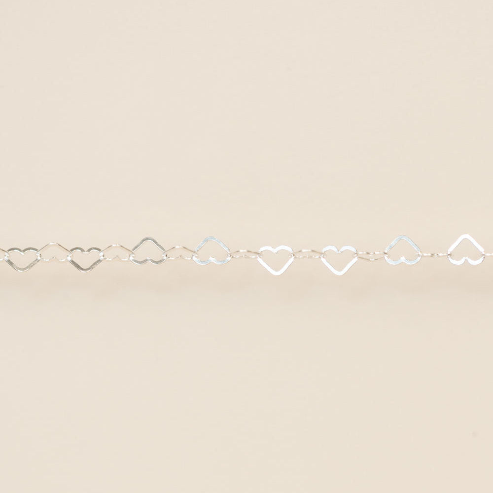 silver hearts for permanent jewelry