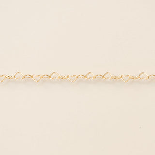 Gold bracelet on a beige background