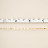 Textured Dapped - Single Link Paperclip - Gold Filled