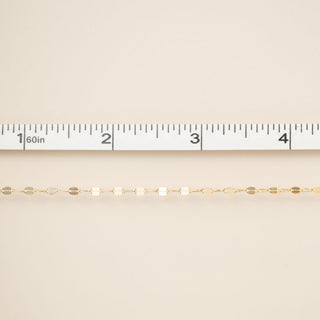Textured Dapped - Single Link Paperclip - Gold Filled