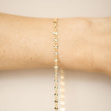sunburst gold chain for permanent jewelry