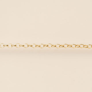 Gold chain on a beige background