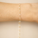 Cable Enamel White - Gold Filled