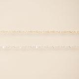 Sunburst Paperclip (5 Paperclip Links) - Sterling Silver