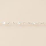 Sunburst Paperclip (5 Paperclip Links) - Sterling Silver