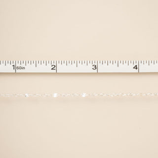 Sunburst Paperclip (5 Paperclip Links) - Sterling Silver