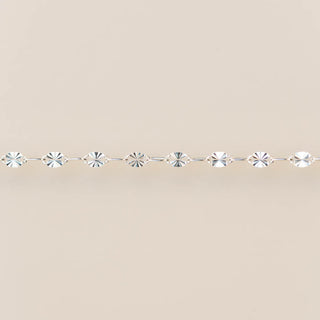 Sunburst Paperclip (Single Link Paperclip) - Sterling Silver
