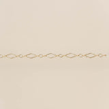 Diamond Triple Link - Gold Filled