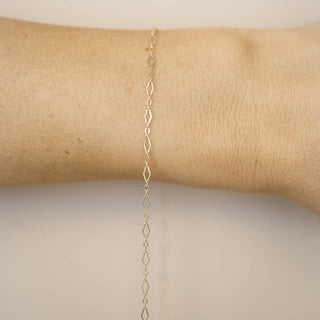Diamond Triple Link - Gold Filled