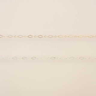 Diamond Triple Link - Gold Filled