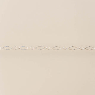 Diamond Triple Link - Sterling Silver