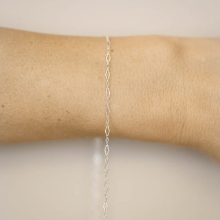 Diamond Triple Link - Sterling Silver