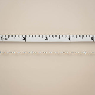 Sunburst Paperclip (3 Paperclip Links) - Sterling Silver